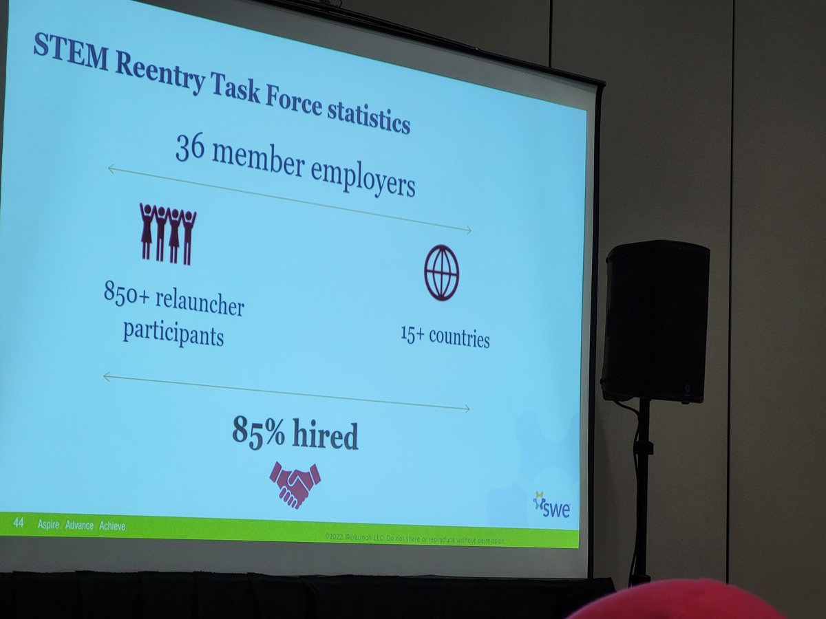 jcmorikawa's tweet photo. @swetalk have friends looking after a 2-20+ year break? SWE has a program for them. #we22 info #irelaunch #reentryworkforce https://t.co/j6cGiiDkRq