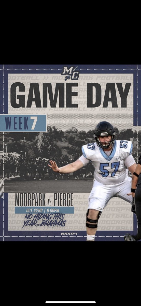 mcraidersfb's tweet photo. Good morning Raider fans…best day of the week. Home game tonight and another opportunity to be perfect when we play at home. Please come out and support! Kickoff is 6pm against Pierce college
No Hiding this YEAR!!!
#M1R4 https://t.co/rMmsa5NL6A