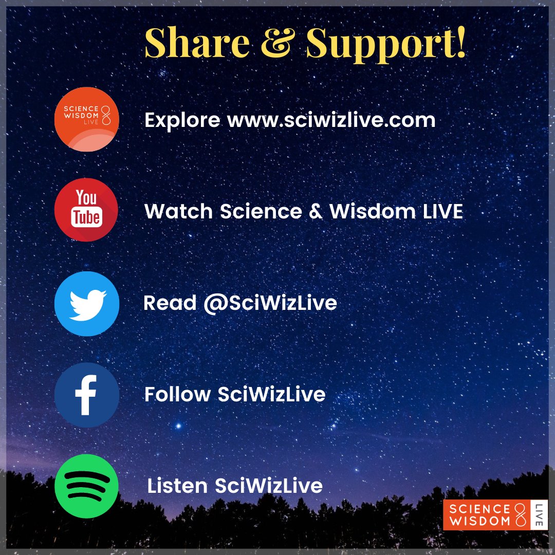 sciwizlive's tweet photo. Do you enjoy Science &amp; Wisdom LIVE?

If you like our content, please share to support and grow our community!

#sharingiscaring #sciwiz #science #wisdom #meditation #mindfulness #ScienceMeditation #Interfaith https://t.co/T7acTeBt95