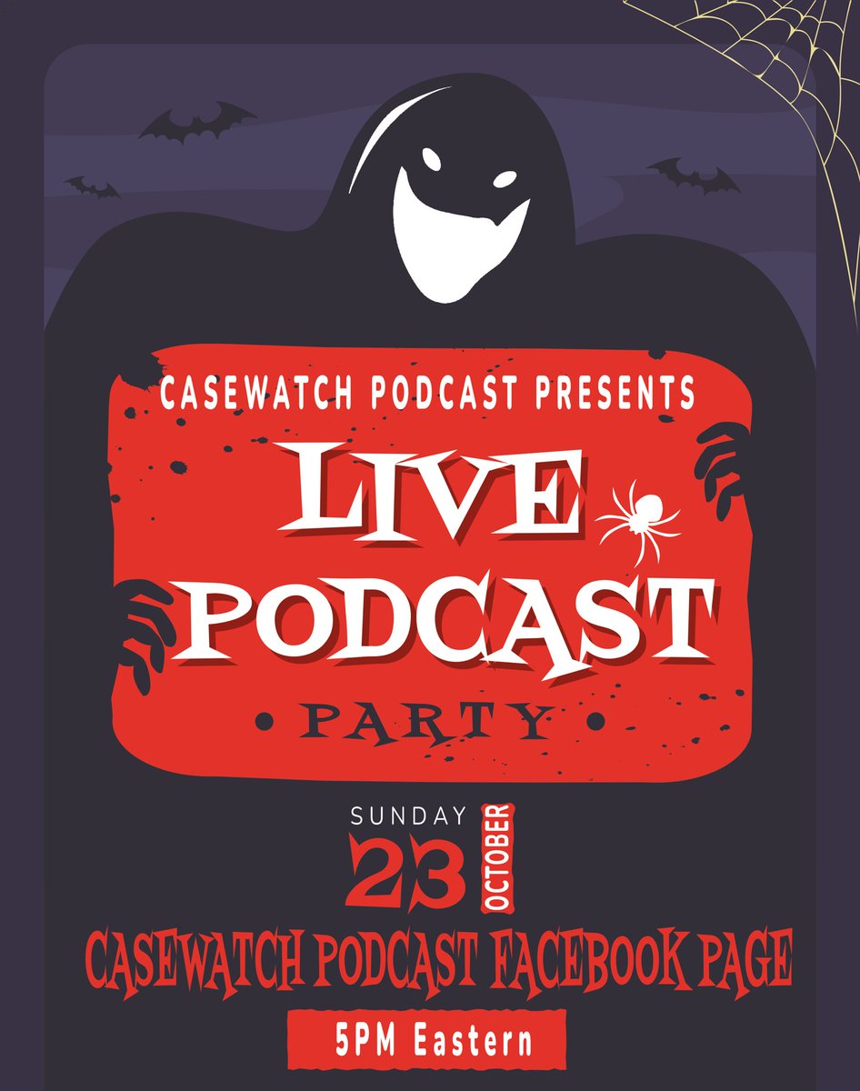 Join us for fun this Sunday!!
#podcast #truecrime #livepod #liveshow