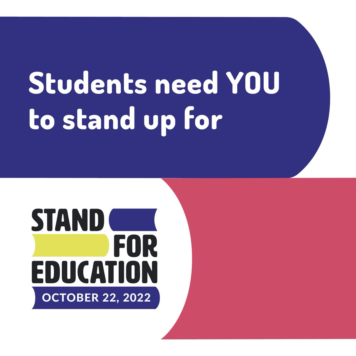 TODAY is the day we stand together for all students in Alberta. For equity and strength. For support and inclusivity. See you at the legislature! ⁦<a href="/albertateachers/">Alberta Teachers' Association</a>⁩ #StandForEducation