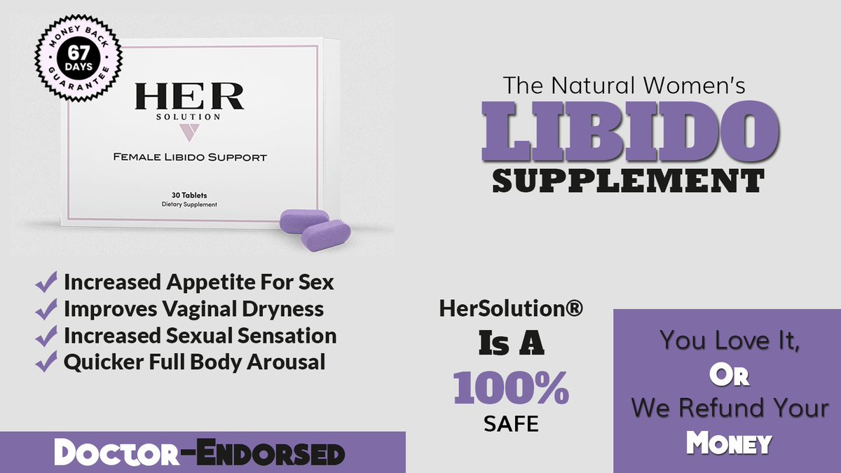 AngelinaLive24's tweet photo. HerSolution® Is A 100% Safe, Doctor-Endorsed Daily Supplement Designed to Dramatically Increase a Woman’s Desire for Sex.
Get 10% OFF today!
https://t.co/mAVECsBPGW
#hersolution #womenssexualhelth #libidosupplement #womenshealthprotectionact https://t.co/BQUtfwWXiL