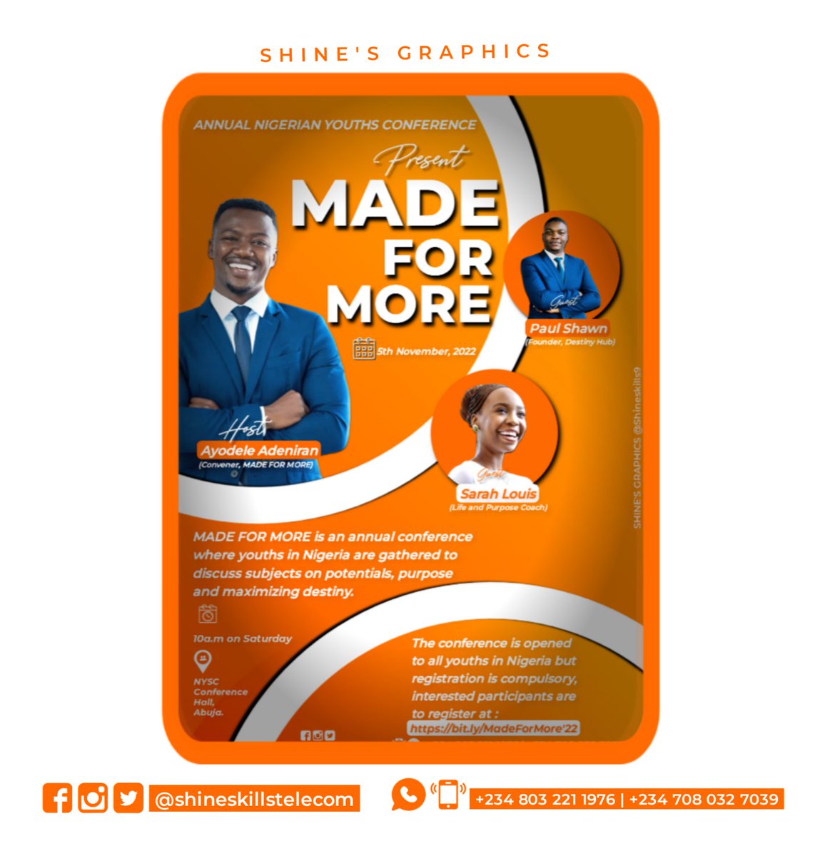 biodunshola22's tweet photo. It's DAY 7 My Fam!
Hello beautiful souls,It's Saturday Afternoon my people.
Consistency is the here!!!
#Day7
#21DaysFlyerchallenge #saturdaydesign #SmarphoneFlyer Design #DesignAdventure
#socialmediaflyer #confrence design
#shineskillstelecom https://t.co/SOJzhPHwpM