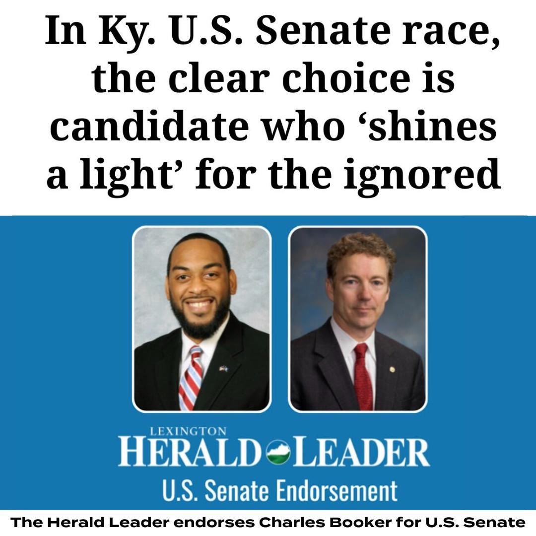 BREAKING: Lexington’s Herald Leader has endorsed our campaign. This endorsement is MAJOR! Yes, the choice is very clear.

Just a bit of great news to start the day. 17 days til we make history.