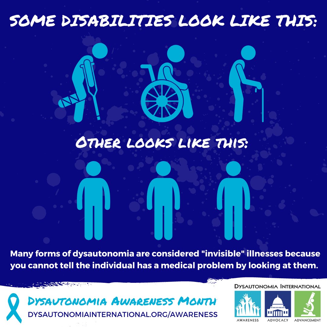 Dysautonomia impacts over 70M people worldwide. People living with dysautonomia often look healthy, despite many experiencing debilitating symptoms. Share this post to raise awareness during #DysautonomiaAwarenessMonth!