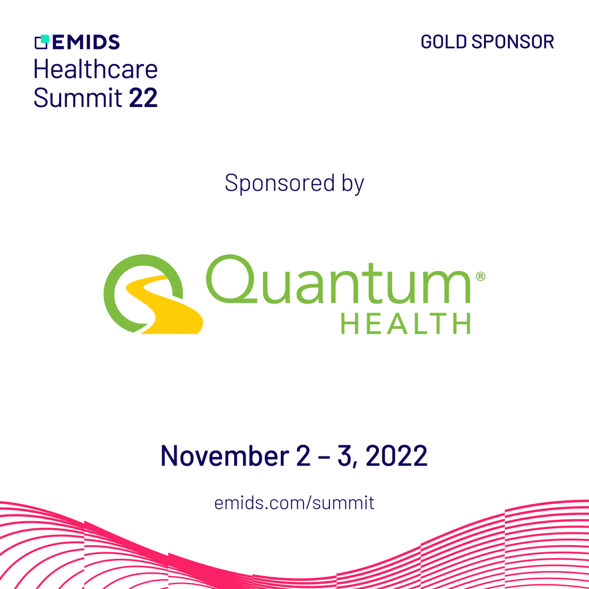 emids's tweet photo. We would like to thank @QuantumHealth1 for being a sponsor of the #EmidsHCsummit '22! This year, Summit looks at the metamorphosis undergone by the #healthcare industry, as we create new perspectives and advance the ecosystem together.
#Innovation #DigitalHealth https://t.co/j3U2EeNT4S