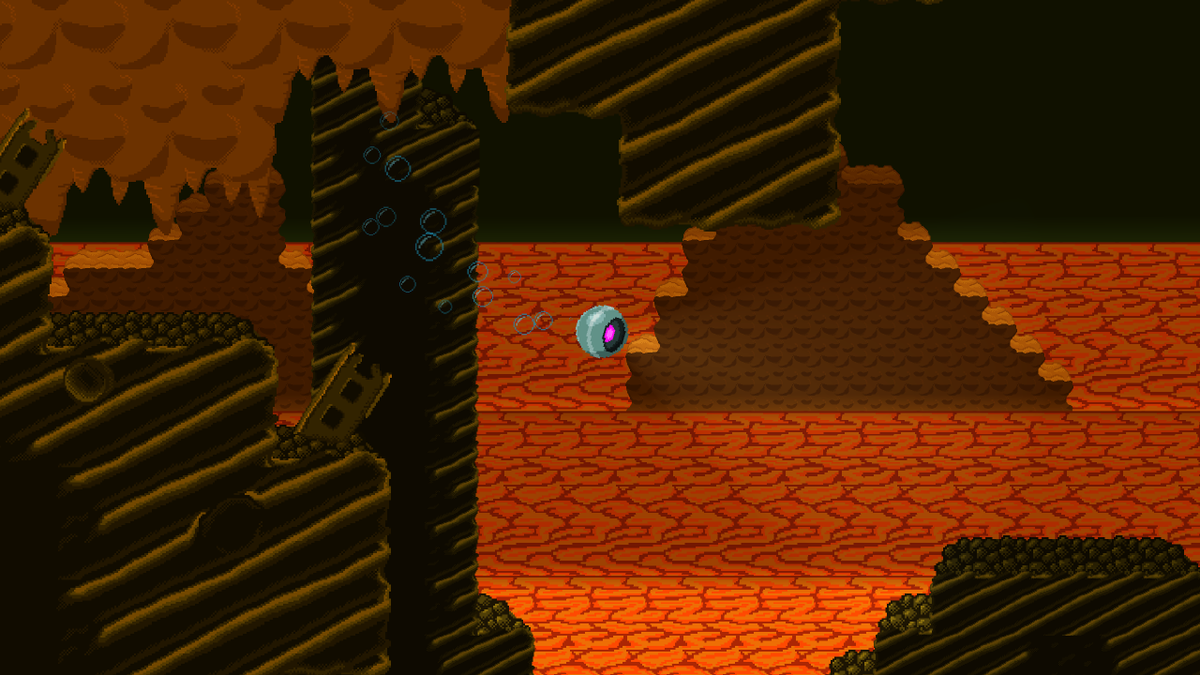 WallyDogGames's tweet photo. There's heavy volcanic activity deep under the ocean. But still plenty of glowing crystals and mysterious wreckage! Try Project O.R.B. at https://t.co/wERRHeMcqF 

#outnow #indiedev #gamedev #pixelart #screenshotsaturday https://t.co/akCdWy1GZd