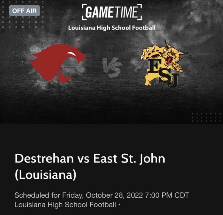 This will be the type of game that all scouts need to pay attention to! 2 undefeated Teams in the River Parishes of Louisiana! Destrehan 8-0 hudl.com/team/v2/35294/… vs East St. John 8-0 hudl.com/team/v2/45184/… #iam_dm9