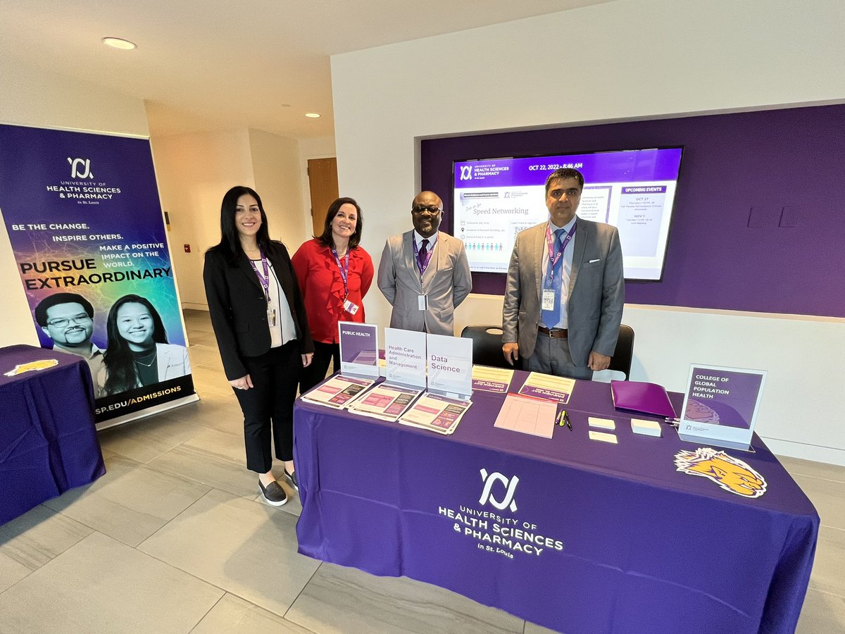 David_Steeb's tweet photo. Stop by and say π to our #COGPH team (@DrND_PBH, @maya_t_k, @sylvesterorim, and Shams Rahman) to learn more about our offerings in public health, data science, and healthcare administration and management!
#PursueExtraordinary https://t.co/xurRAgQBmZ