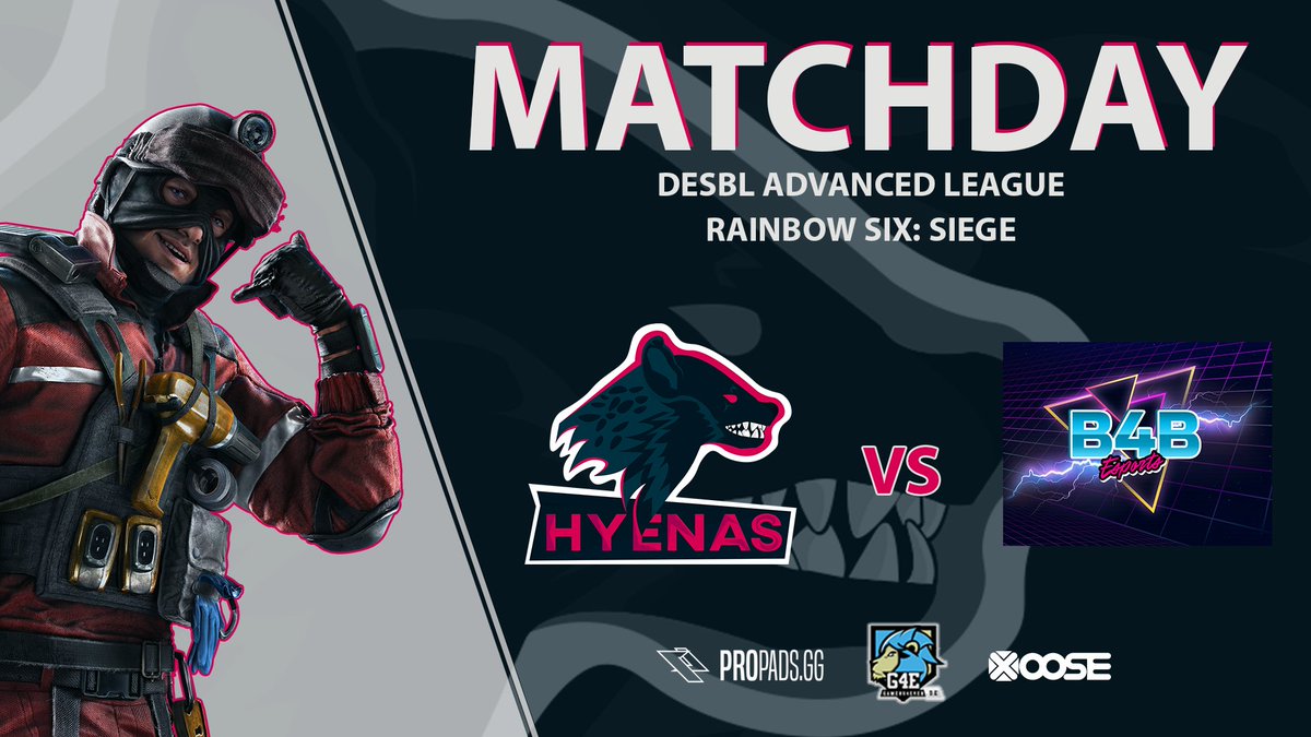 HyenasUnity's tweet image. ⚠️Matchday⚠️

Der letzte Spieltag der Saison ist da, und das R6 Main Team spielt gegen GAMMA ESports (B4B) in der @DeSBLR6 Advanced League B. Werden sich die Jungs wieder den 1. Platz sichern können?

GLHF! 💜💙

#HYU #HyenasUnity #R6 #eSports #DeSBLR6 #Hyenas