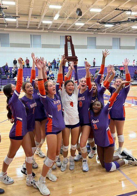 LinneaP13's tweet photo. District Champs❗️💜🧡 #horizonvolleyball #Gohawks https://t.co/uAOvgCq2si