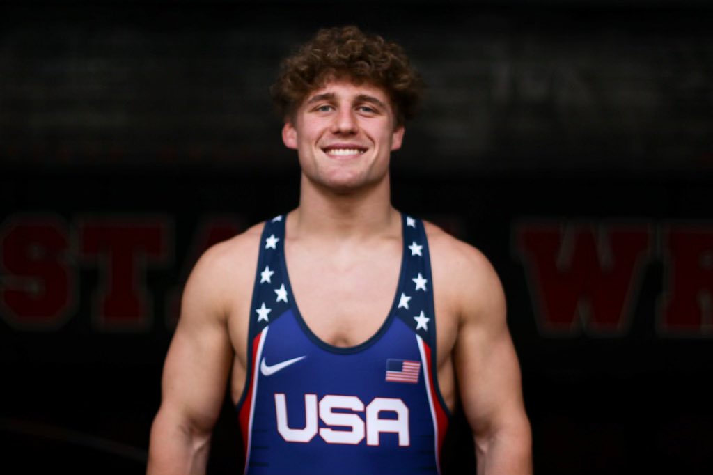 PackWrestle's tweet photo. Another TD for @hoagieboyhidlay and it’s a dominant, 11-1 technical fall! On to the Gold Medal match tomorrow! #WrestlePontevedra https://t.co/4AySKRBeGx