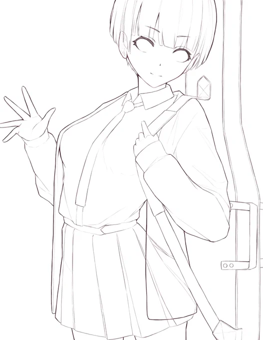 #フリー線画 

ニーズあるか分かりませんがフリー線画です(*'∀`)♪
煮るなり焼くなりご自由にどうぞ(⊃ ' ꒳ ` )⊃□ドゾッ

背景透明が欲しい場合はDMください。
データ便でお送りします( '∀`)b 