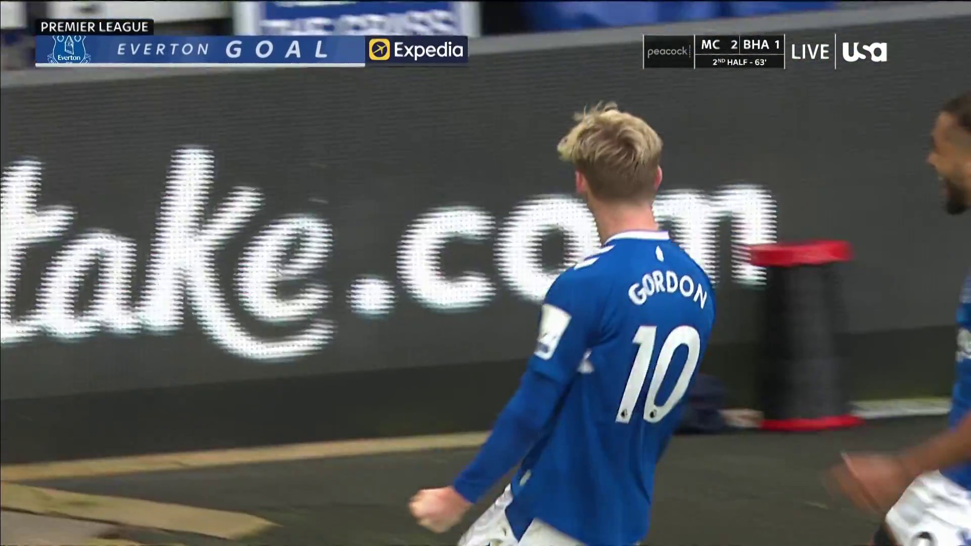 Anthony Gordon doubles Everton’s lead! 🔵 

🎥 via @NBCSportsSoccer 

”