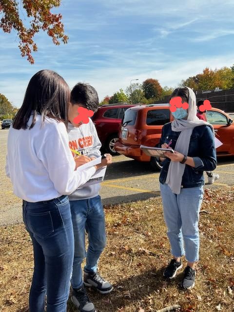 On a beautiful Fall day, just a bit chilly here in Kentucky, students were asking each other questions to find things in common. A and I both like chocolate!