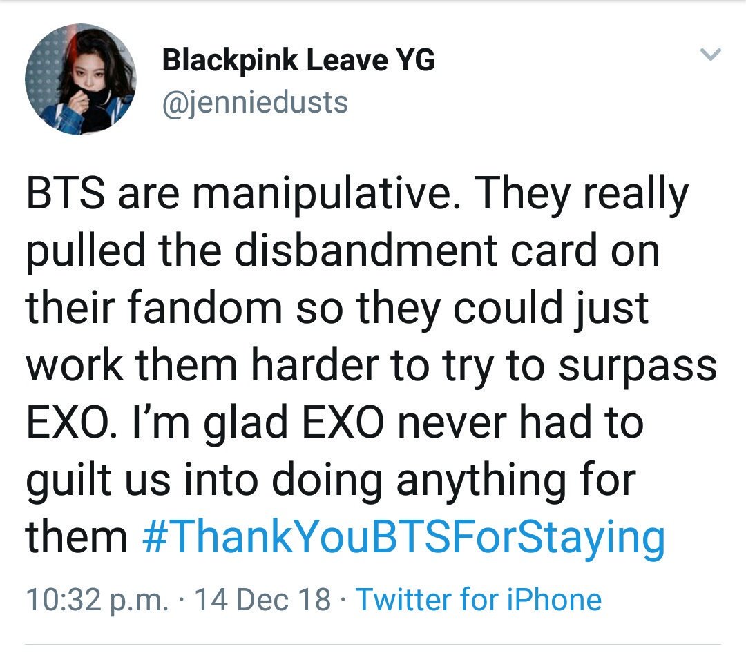 PR00FSlNCE20l3's tweet image. It's funny that exols still have a clean conscience and act as if they didn't deserve all the lashings. Our actions are direct consequences of your own actions towards BTS and us throughout the years.

We're not going to let you change the narrative or rewrite history 👇