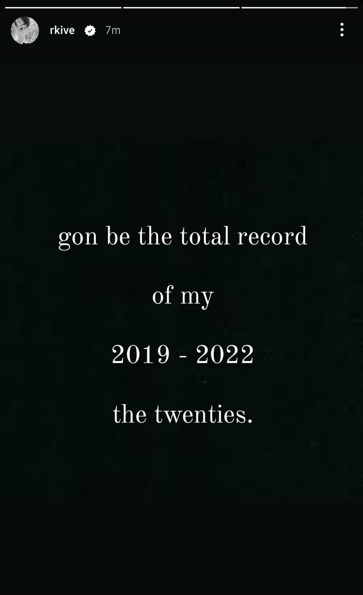 Namjoon Instagram Hikaye Güncellemesi rkive: 2019-2022'lerimin, 20'lerimi kapsayan bir kayıt olacak