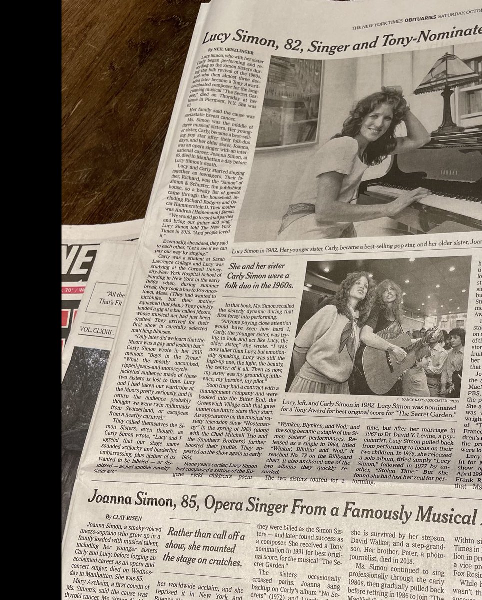 HeyCor's tweet image. An especially sad 2-obit page today.