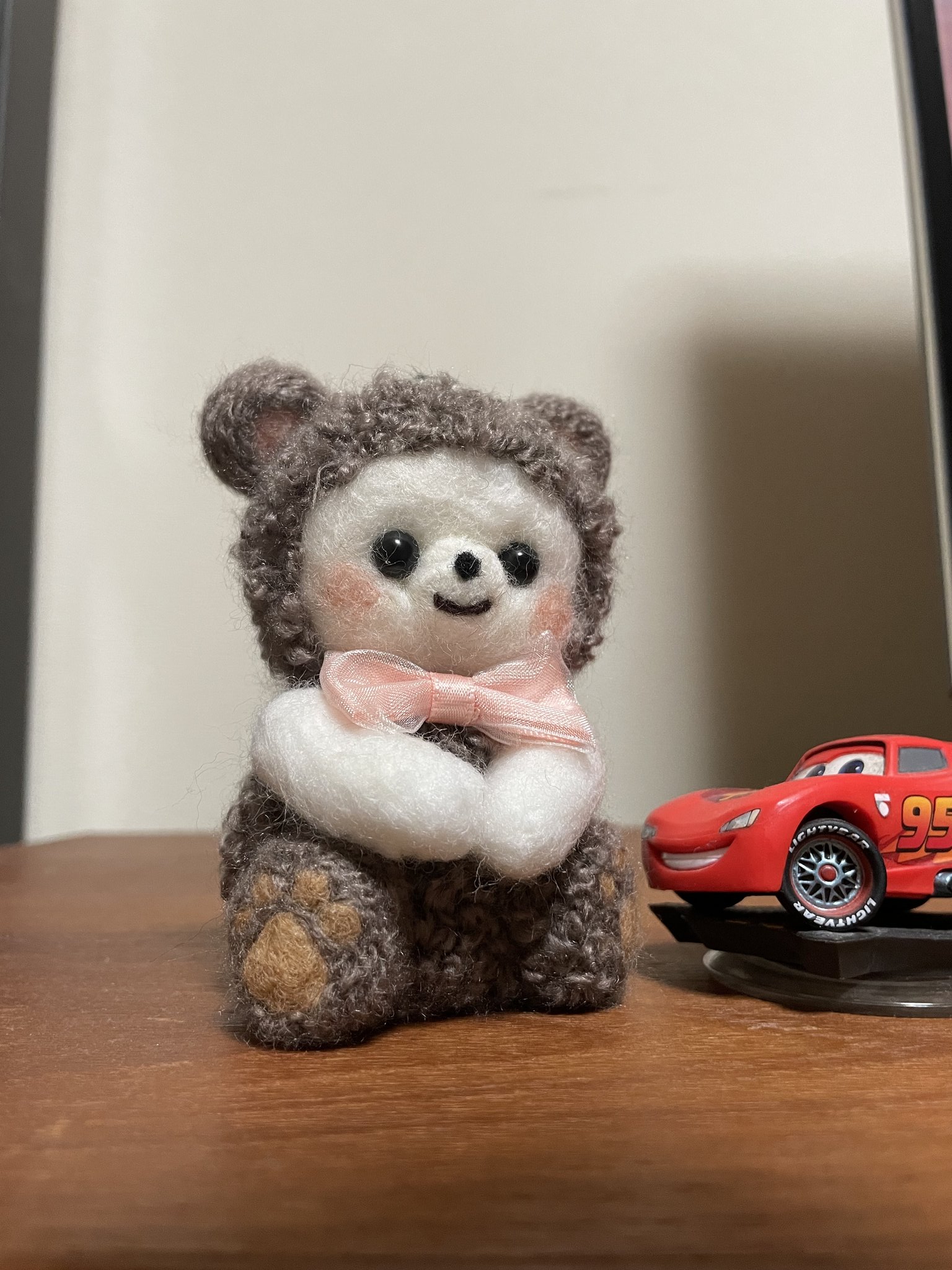 作家様 作品 くま 羊毛フェルト テディベア くま子でGO