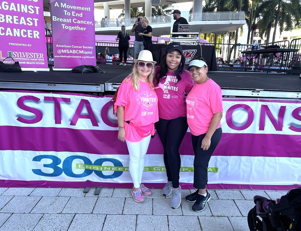 MiamiDadeRER's tweet photo. RER stands with those in the fight! Today we walked at the LoanDepot park with @MayorDaniella and #OurCounty, participating in @MakingStridesMiami to raise awareness and show support for those with breast cancer. #BreastCancerAwarenessMonth https://t.co/CrUJK25Efw