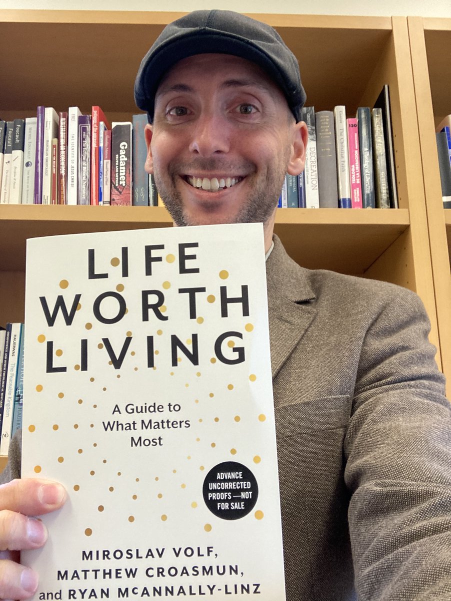 MiroslavVolf's tweet photo. Advance uncorrected proofs of our newest book, coming out in March, held by one (@RJMLinz) of my two (@mattcroasmun) really superb co-authors. https://t.co/kEbVSYhu1P