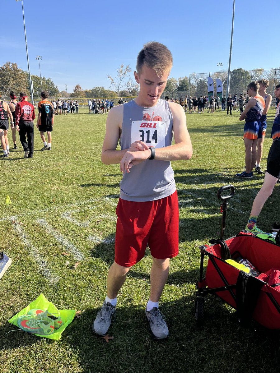 Waiting on girls official results but tentatively we have two top 10 finishers and sectional qualifiers! 

Next up: our lone soldier on the boys team! Such dedication this season—let’s see what you can do today!