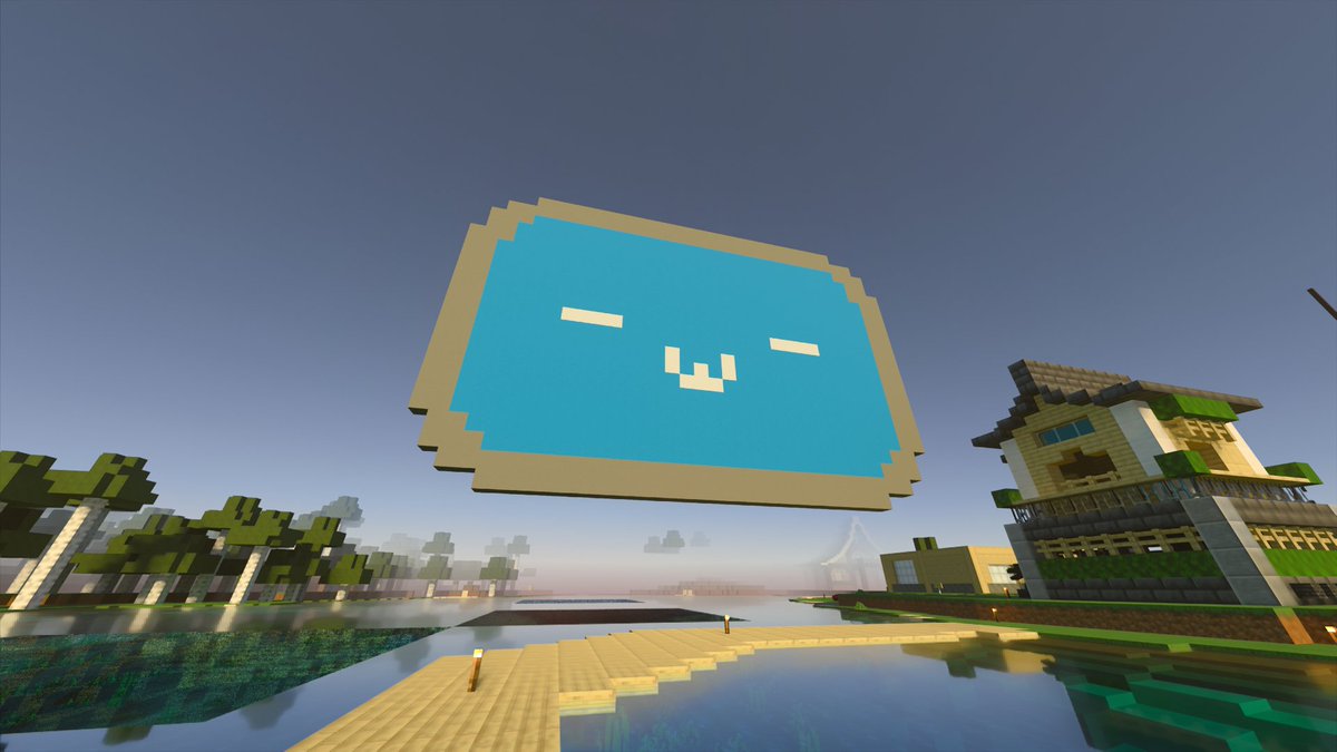 ichi_g_eki's tweet photo. マイクラでもにに作った～～～！！！かわい～～～～～～～～！！！！！！#IIDX #CastHour #Minecraft https://t.co/xTp5wOgBS5