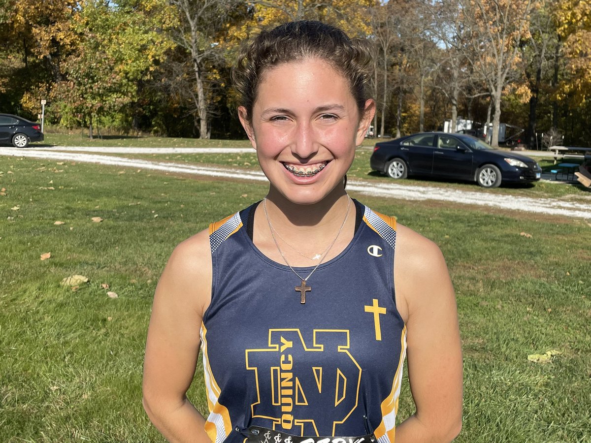 QND’s top finisher Abigail Genenbacher: 6th place in regionals. Impressive performance by @QNDRaiders