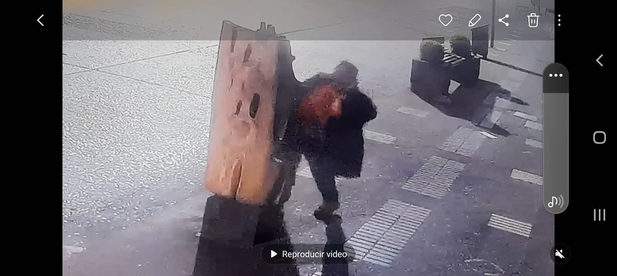 Juaneduardoconc's tweet photo. Trabajo de centralistas municipales a cargo de cámaras de TELEVIGILANCIA captan momento exacto en que una persona destruye escultura patrimonial. 

Se dió aviso inmediato a Carabineros lo que permitió su detención. https://t.co/VNJbTq2F5z