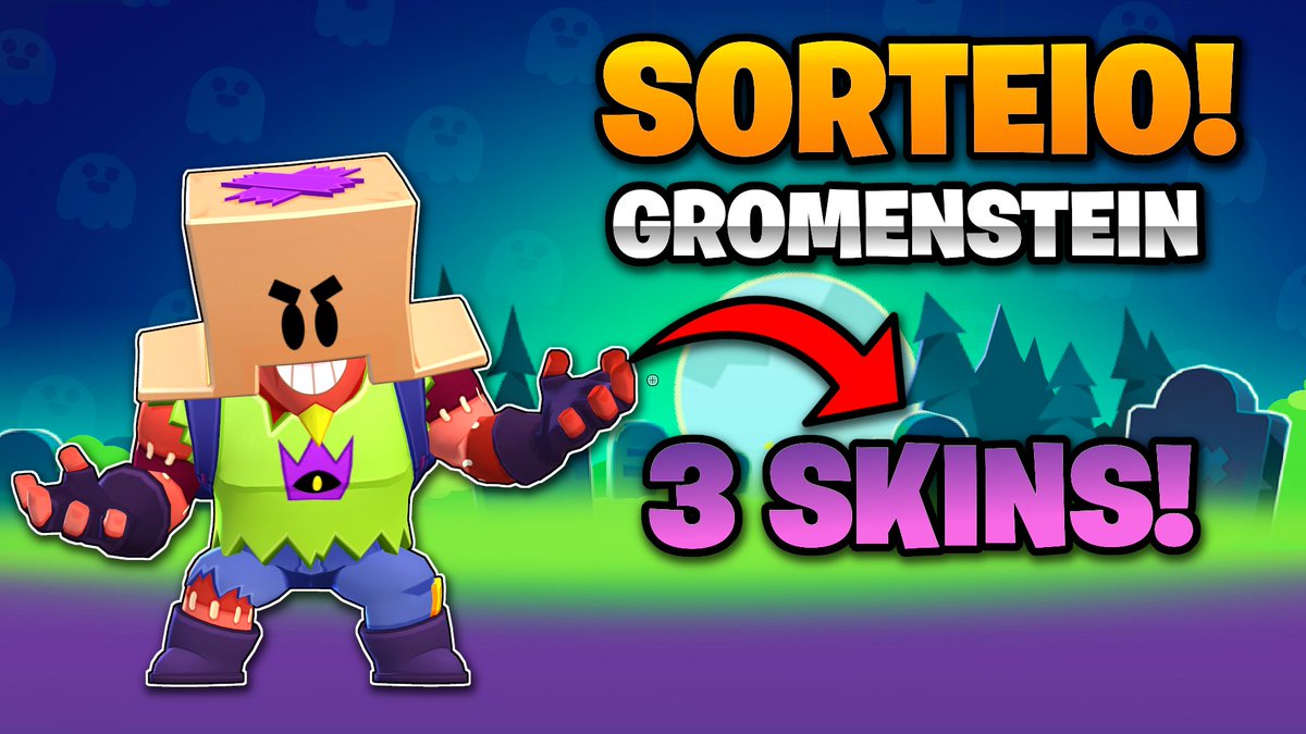 SORTEIO!
3 SKINS DO GROMENSTEIN!  

Regras:
🔹 Seguir nosso perfil (<a href="/powercouple_yt/">Power Couple Gaming</a>)
🔹 Dar RT e CURTIR esse post
🔹 Comentar marcando 2 amigos 

Resultado dia 29/10! #BrawlStars #FrankenGromGiveaway