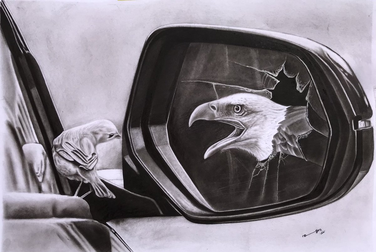 ArtRogerst's tweet photo. This is my recent drawing 
Title: THE OBSTACLE 
Size : 30*42cm
Medium: charcoal pencil on ivory paper 
#artist #art #drawingart #drawingchallenge #Pencildrawing https://t.co/FMIKFQZmWn
