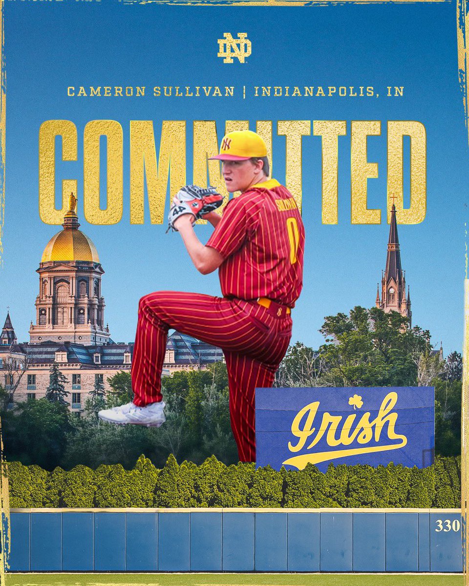 I’m excited to announce my commitment to the University of Notre Dame! I would like to thank my family, coaches, and friends for all their support. I would also like to thank Coach Voltz, Coach Stiffler, and the rest of the Notre Dame coaching staff for the opportunity! #goirish