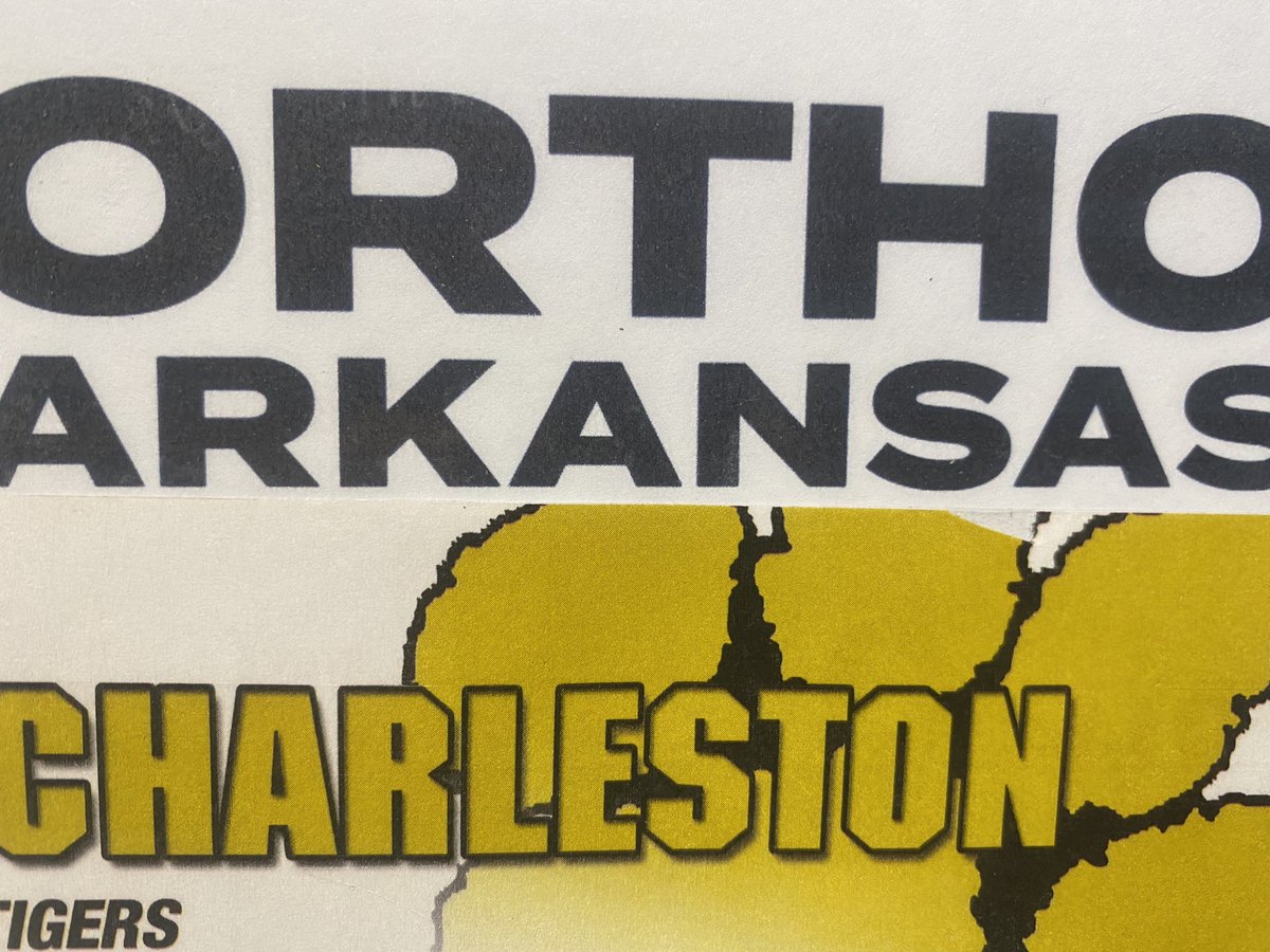 The Ortho Ar POG for the Charleston Tigers is Braden Scott 18-20-301-2TD Pass 11-117-3TD Rush &amp; Reese Merechka 6-146-TD Rec TD Rush. ⁦<a href="/trickymay21/">Ricky May</a>⁩ ⁦<a href="/tiger_fb/">Charleston Tiger Football</a>⁩ ⁦<a href="/ReeseMerechka2/">Reese</a>⁩ ⁦<a href="/BrandonMScott12/">Brandon M Scott</a>⁩ ⁦<a href="/OrthoArkansas/">OrthoArkansas</a>⁩ ⁦@CoachKBo⁩ ⁦<a href="/ETTaylor79/">Erick Taylor</a>