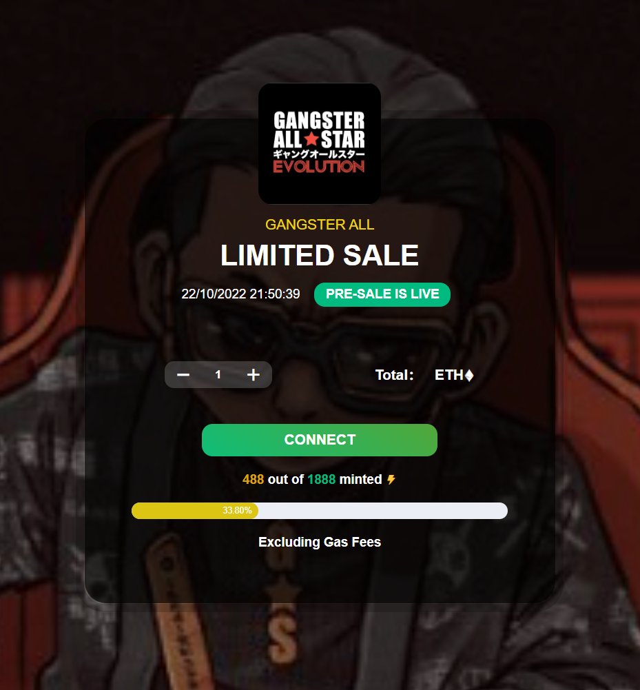 tsgangsterallsf's tweet image. 🚨 Because of the bear market 🚨

🎁 We're giving away 300 WL spots🎁

🚀 WL＝feermint 🚀

📣 Quick Minting  if you are mentioned by us (only 300 NFTs on Twitter members) 📣

🔗gangsterallztar.com
48h... ⏳

#NFTGiveaway #FreeMint #Giveaway #Airdrop