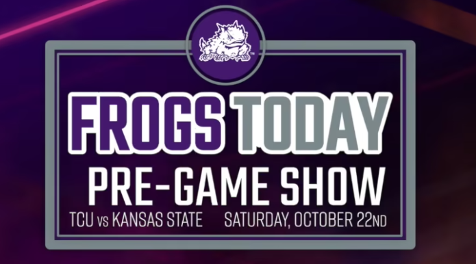 frogstoday's tweet photo. Coming up at 5:30 p.m. it's the Frogs Today Pregame Show LIVE at Amon G. Carter Stadium. Guests include:

- #TCU Athletic Director Jeremiah Donati
- TCU Men's Basketball's Eddie Lampkin
- Former KSU QB and analyst Stan Weber

🔗: https://t.co/82vqCugc4B 

#GoFrogs | @TCUFootball https://t.co/vpKTnUYzRl