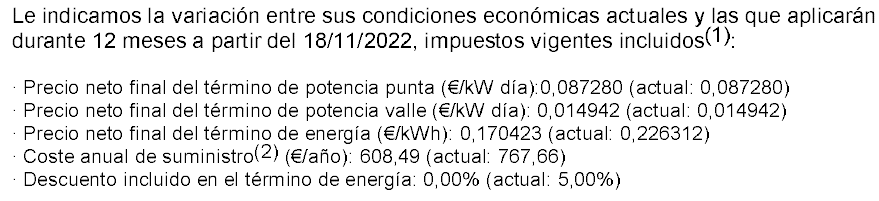 javi0266's tweet photo. @entrebuenosimal @elmanyana Así la tengo yo. Me llegó carta de renovación de la luz pero del gas no y están juntas. ¿algún consejo con la luz? https://t.co/j9PkN3dzFV