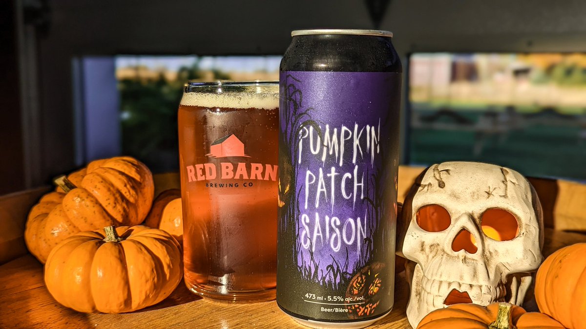 🚨🍻SURPRISE - 2nd BEER RELEASE TODAY! 

Pumpkin Patch Saison

#Boo

#FamilyFarmBeer 
#CheersEh