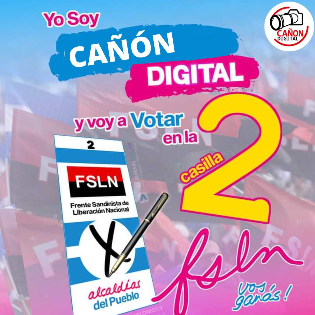 Todos listos este 6 de noviembre a votar en la casilla 2, la casilla del amor, la casilla del pueblo. 
 👊❤️🖤

#Nicaragua