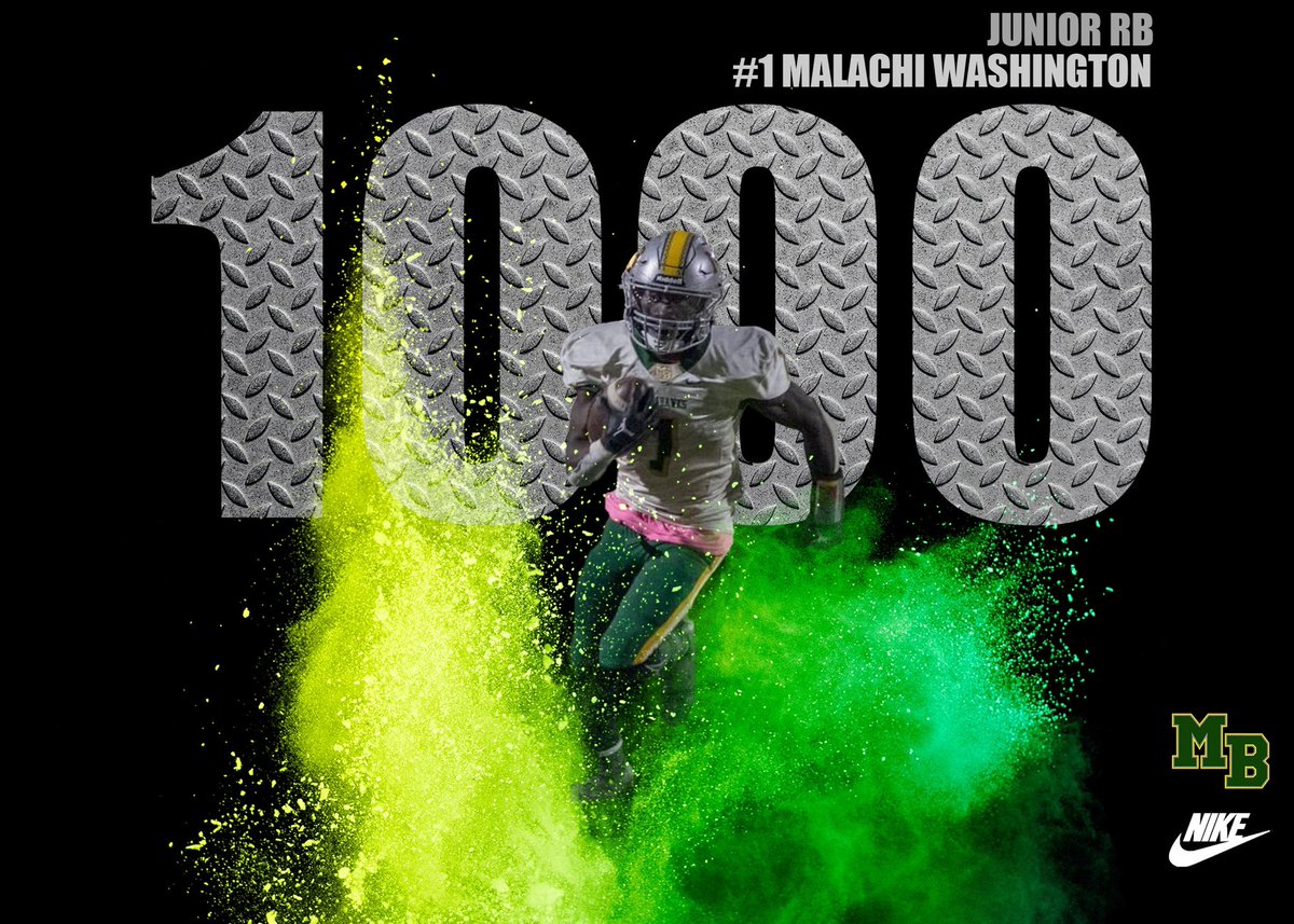 MBSeahawks_FB's tweet photo. Congratulations to @itsmaloworld for reaching a 1000 yards rushing ๐๐พ๐this season! #1000plus #StillRunning #OffensiveLine #BeachMade https://t.co/rp7L2Yge2T
