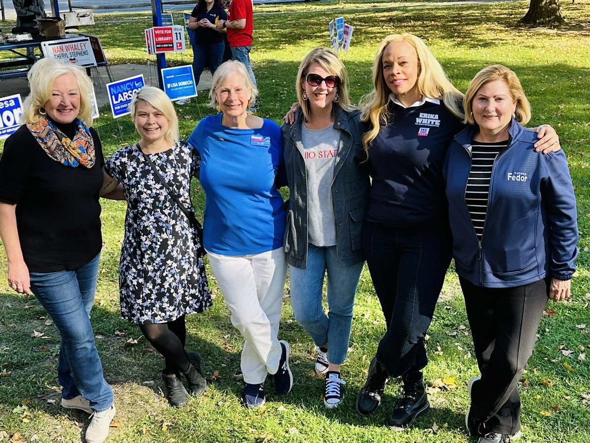 My favorite thing about Lucas Co is the sisterhood of hard-working and fearless women who are committed to serving their communities! Can’t wait to have a few more of these ladies fighting for all Ohioans at the Statehouse!