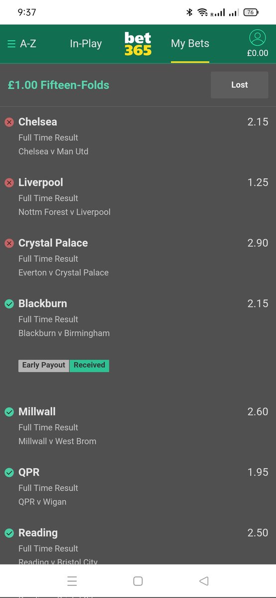 Viramdev18's tweet image. Games 15
Win 11 
Lost 4
Big jackpot lost £400k😔