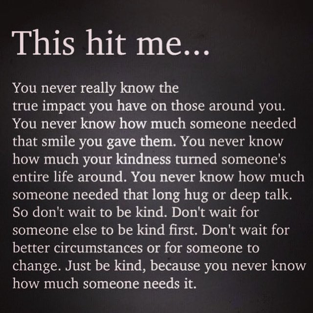 deargem's tweet photo. So very true, you never know who you are inspiring with your actions #BeKind #Inspire #Lessons #Reasons #LiveLaughLove #Support #MakeADifference xxx https://t.co/rqDyNHHUzV