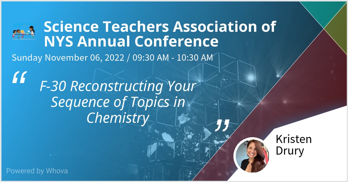 APchemisMe's tweet photo. I am speaking about the Sequence of Chemistry Topics at the Science Teachers Association of NYS Annual Conference. Please check out my talk if you're attending the event! #STANYSConference2022 https://t.co/FwLJwoTYJ2