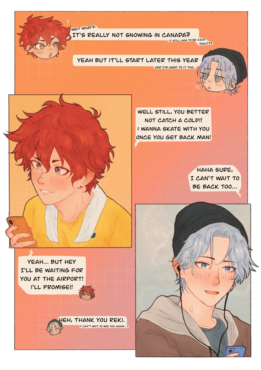 starnobis's tweet photo. heyoo here's my comic I made for the @rengazine 🌺❄️ 👉🏻👈🏻

#renga #SK8THEINFINITY #sk8 #Langa #Reki #SK8エスケーエイト https://t.co/31PT9IAbi1