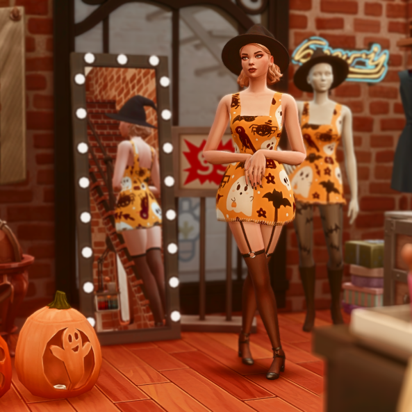 LilRedRidingSim's tweet photo. Of course Erica has the cutest take on this dress! Thank you @BoiSimmer for styling the Ward University girls in one the Weekend 1 Simblreen treats! They all look so boo-wu cuuuuute!!! More details in thread ๐งต#WardUniversity https://t.co/34AEQSxAry