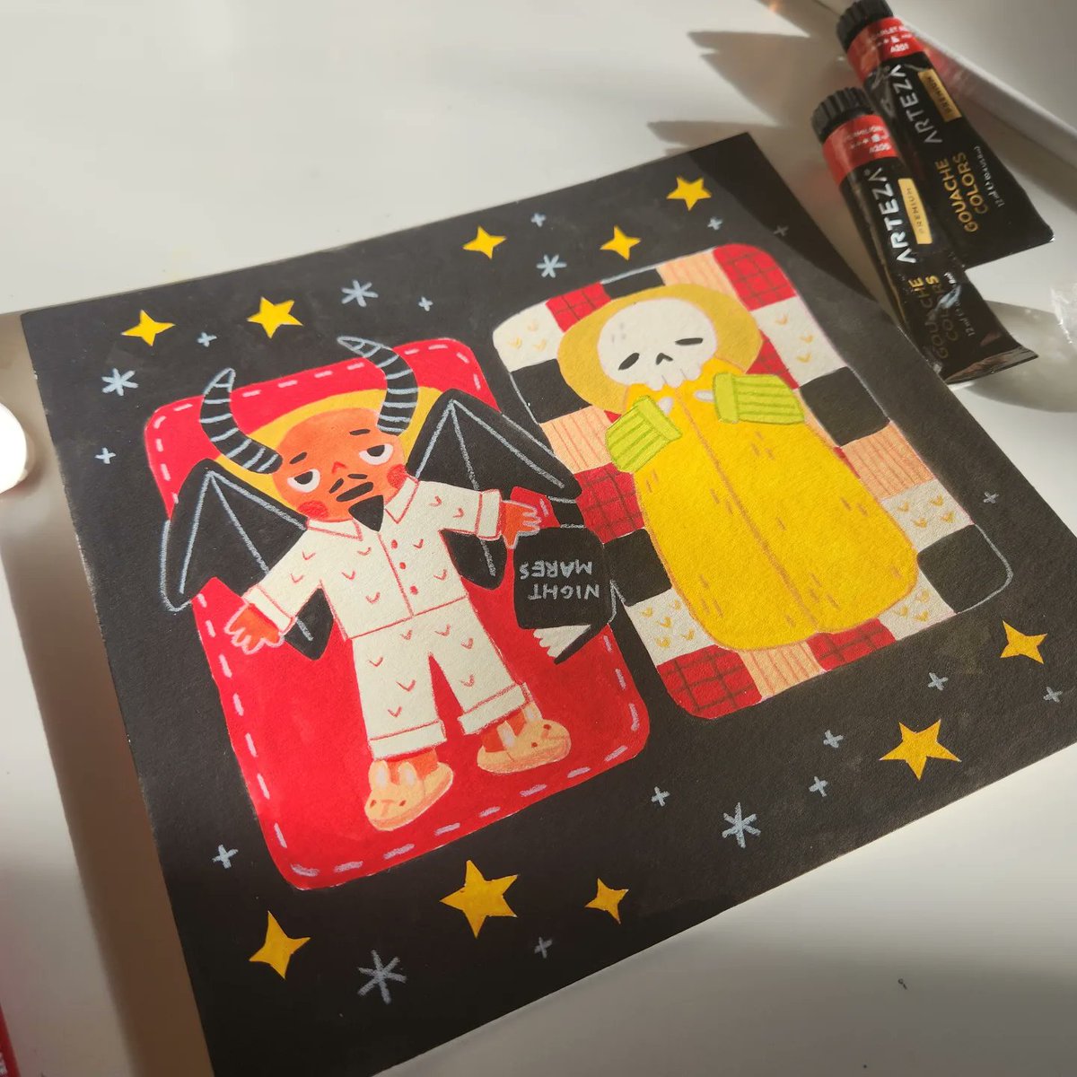 Satan's Sleepover 💀 #preeroo inktober day 22