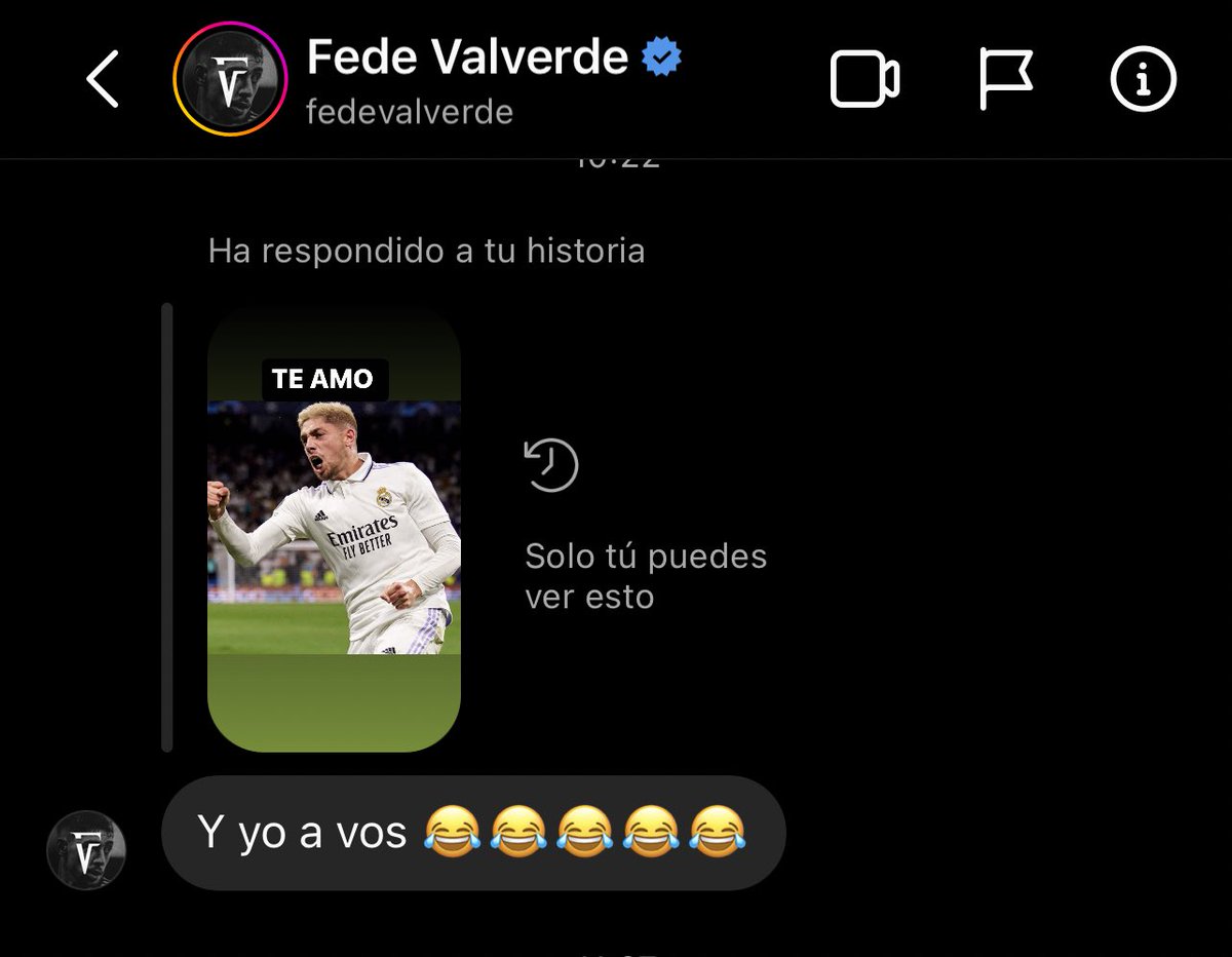 A mí me quiere Fede Valverde el resto me la suda.