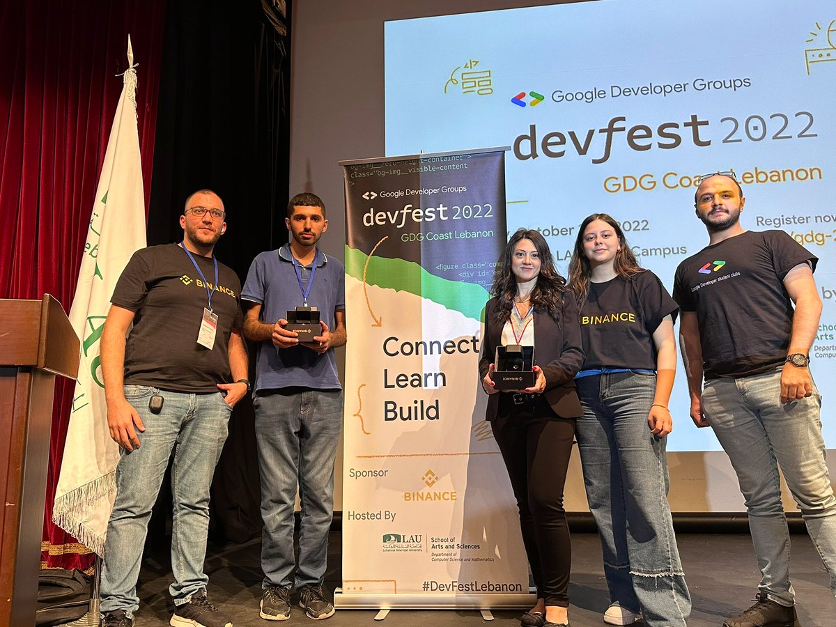 Moexba's tweet photo. We had amazing day with our energetic community in #Beirut 🇱🇧 credits to @Binance @cz_binance @heyibinance @BinanceArabic @googledevgroups @DevFestLebanon @LebAmUniv #BinanceAtDevFest #DevFestLebanon https://t.co/EUa0vPi8hV