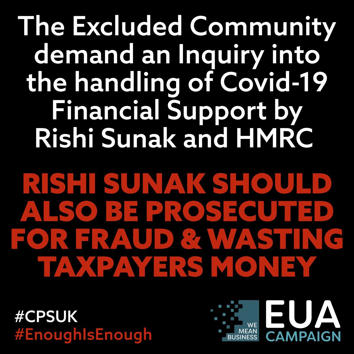 OfficialEUA's tweet image. @OfficialEUA #FBEUA @Conservatives @1922_Committee Investigate what Sunak did during the pandemic, how much his wife’s failing companies claimed, the contracts given to his father in-laws company @Infosys all his back handed dealings #SunakOut #NeverRishi #GeneralElectionN0W