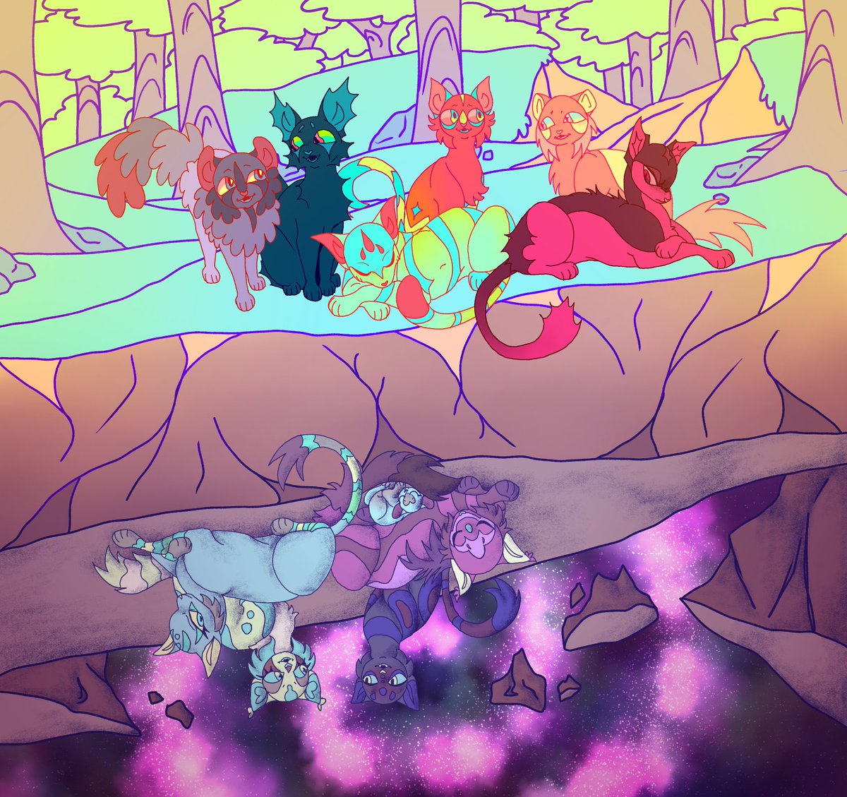 PoetaCorvi's tweet photo. I never remember to post here oops.. Drew characters from @LitchiKitti ‘s story! https://t.co/OgNOL1jLdP